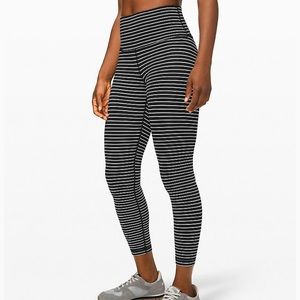 lululemon striped wunder under 25” luxtreme pant